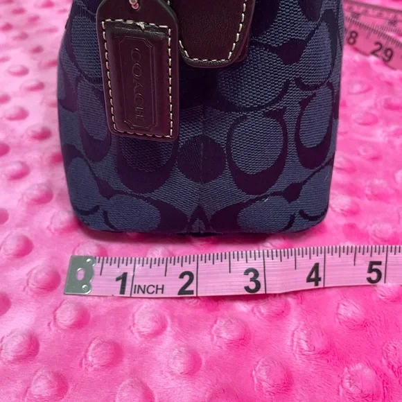 Coach Demi Shoulder bag Navy monogram - Picture 10 of 10